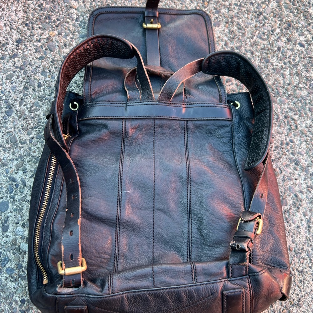 Cole Haan Black Leather Backpack